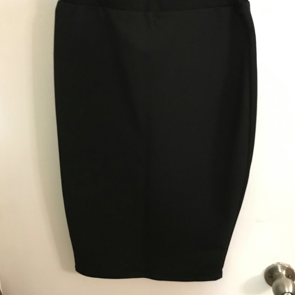 Black pencil skirt